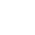 White circle with pixelated edges on a transparent background.